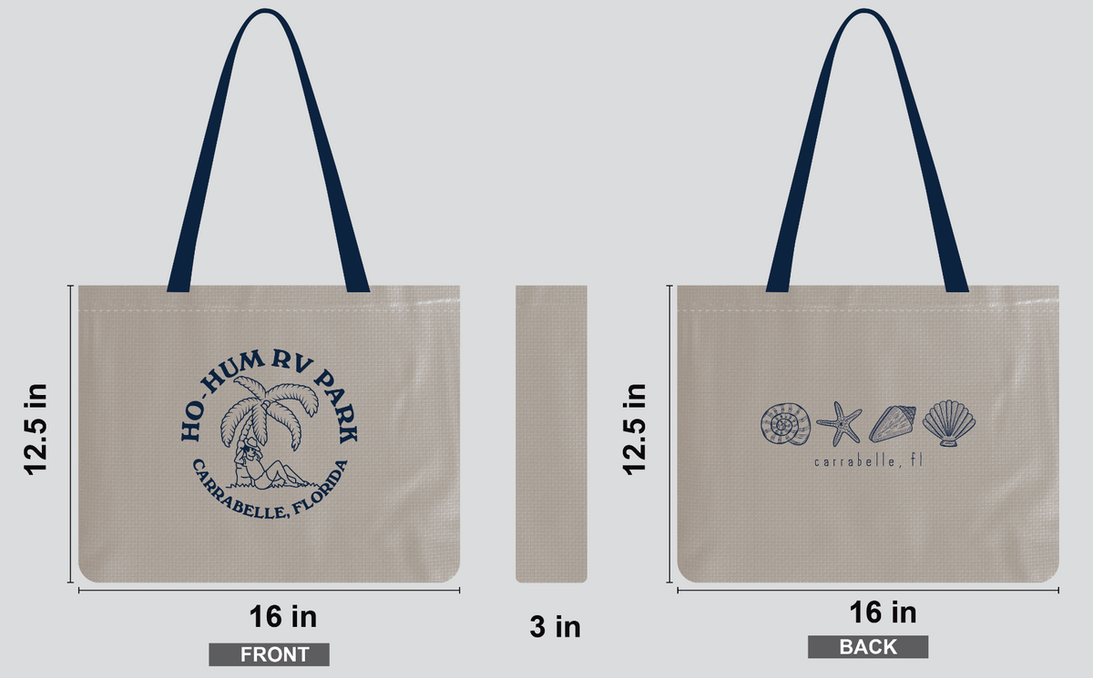 CLEARANCE Tote Bag Seashells Carrabelle