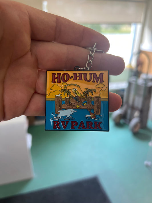 Ho-Hum Keychain Floating or Metal